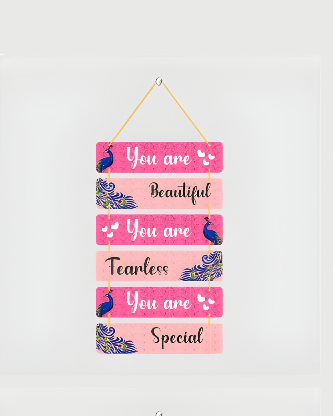 Premium You Are Beautiful Affirmation Digital Print MDF Wall Hanging Decor