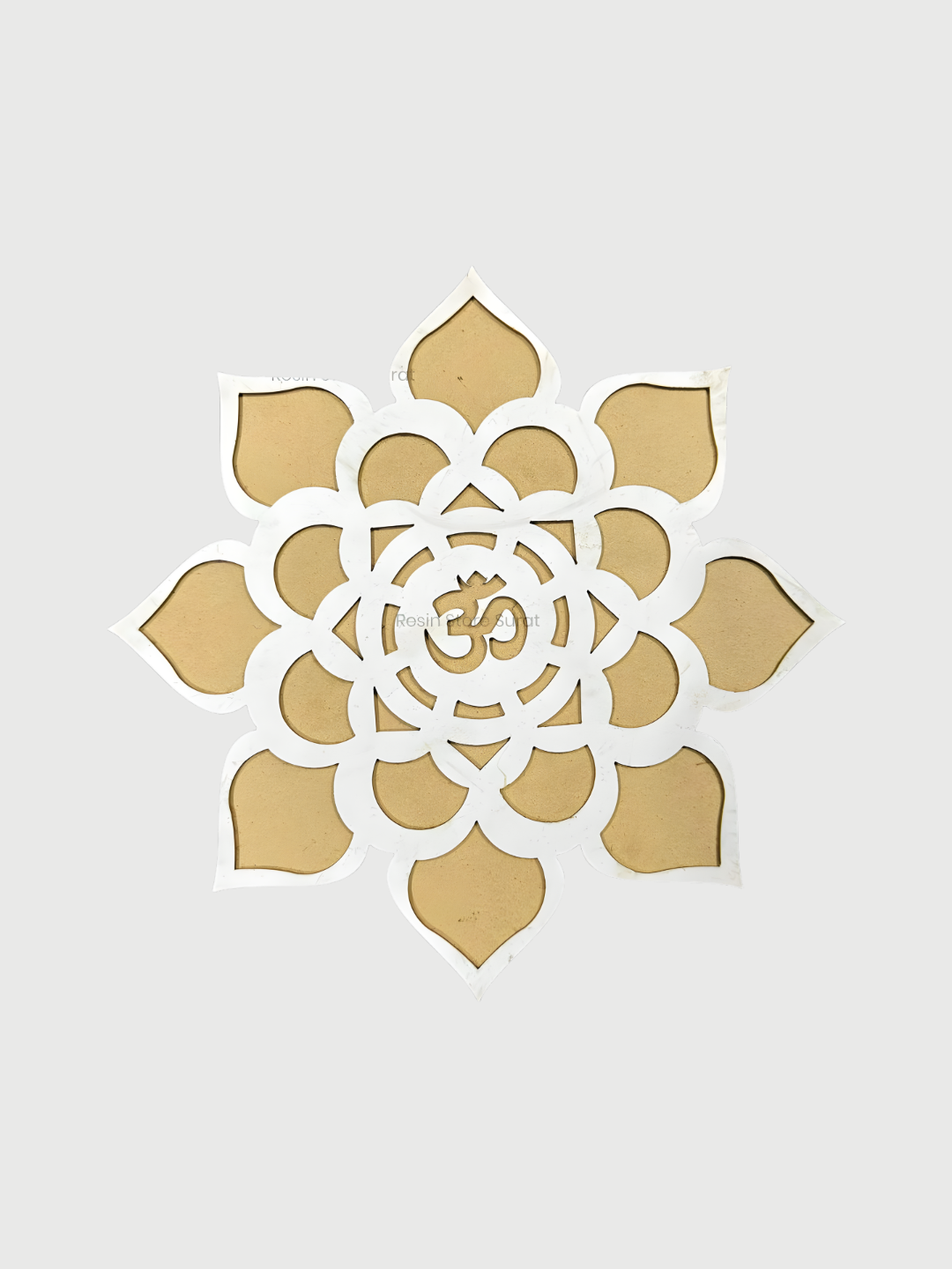 OM Ready to Fill MDF Rangoli 12 Inch Decorative Base