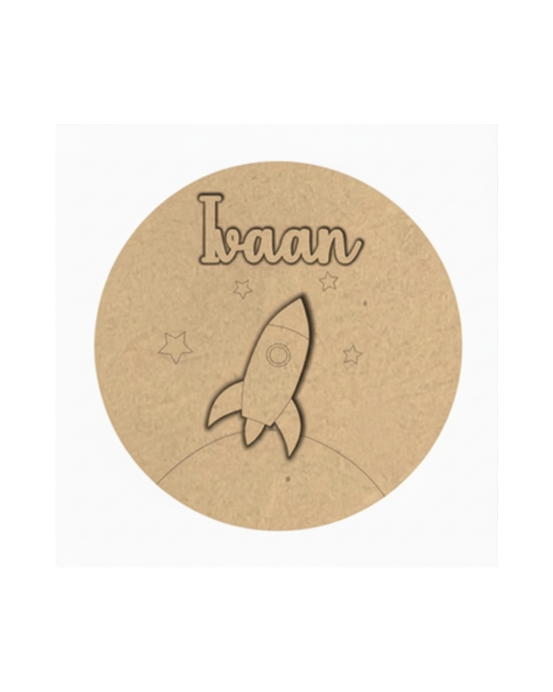 Rocket 2 Unicorn DIY Customized Name Plate Canva Kit with Paint & Brush