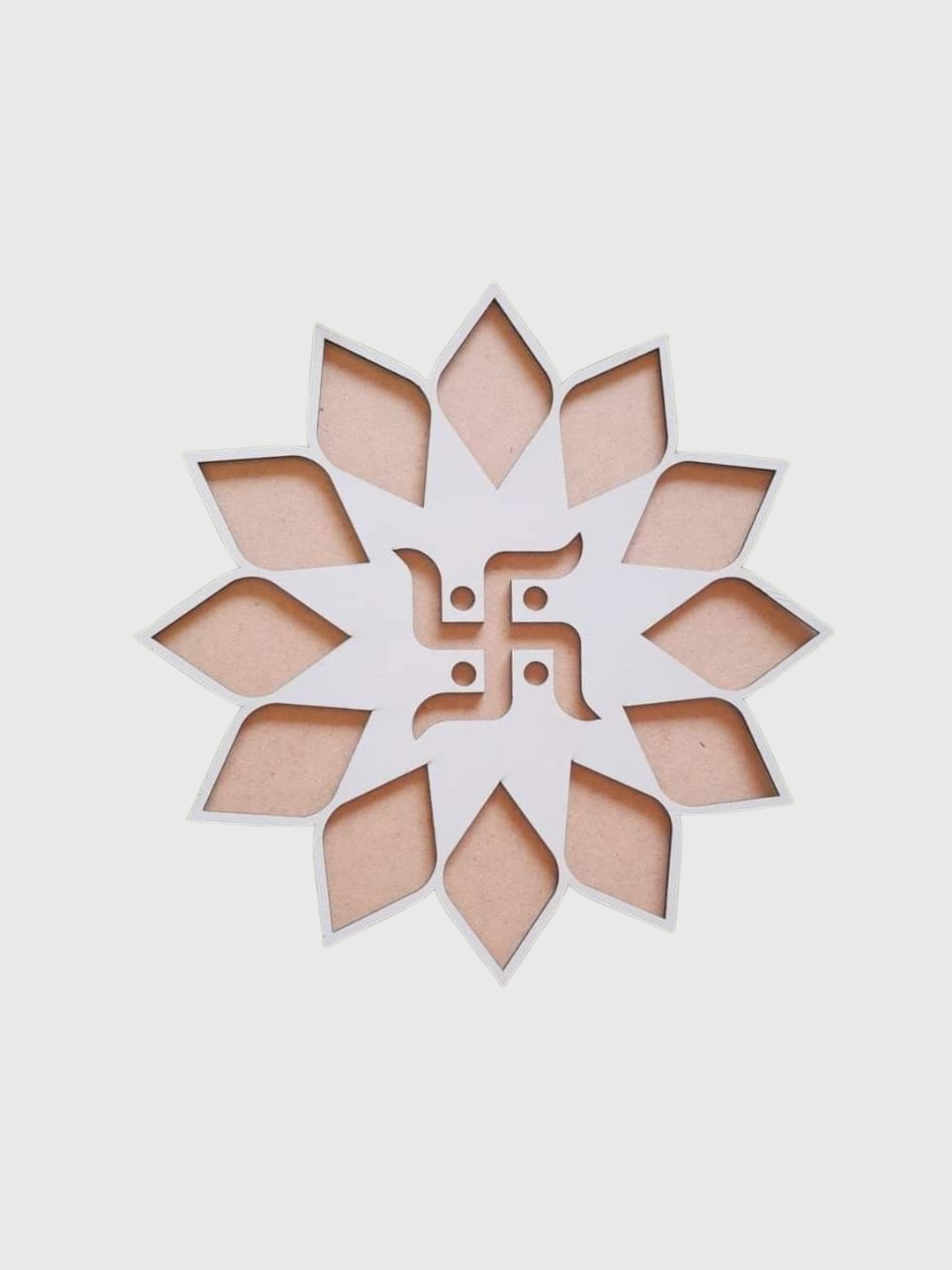OM Ready to Fill MDF Rangoli 12 Inch Decorative Base