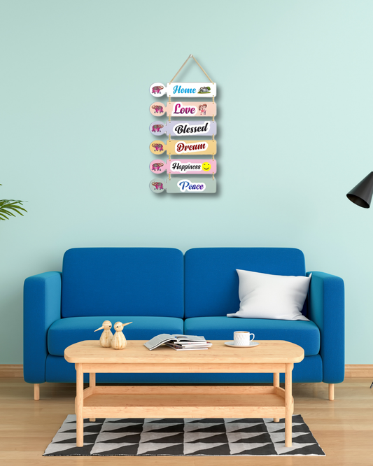 Premium Home Quotes Digital Print MDF Wall Hanging Decor