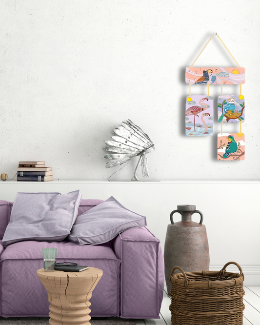 Premium Art Illustration 2 Digital Print MDF Wall Hanging Decor