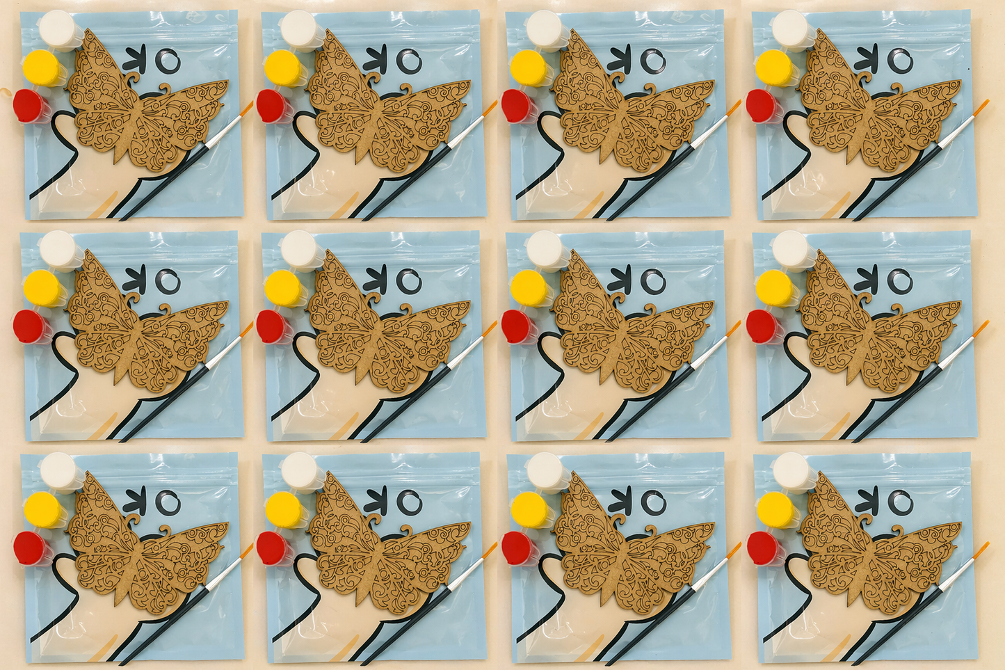 Butterfly MDF DIY Art & Craft set of 12