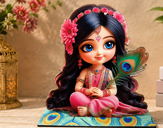 Little Radha Ji MDF Cutout