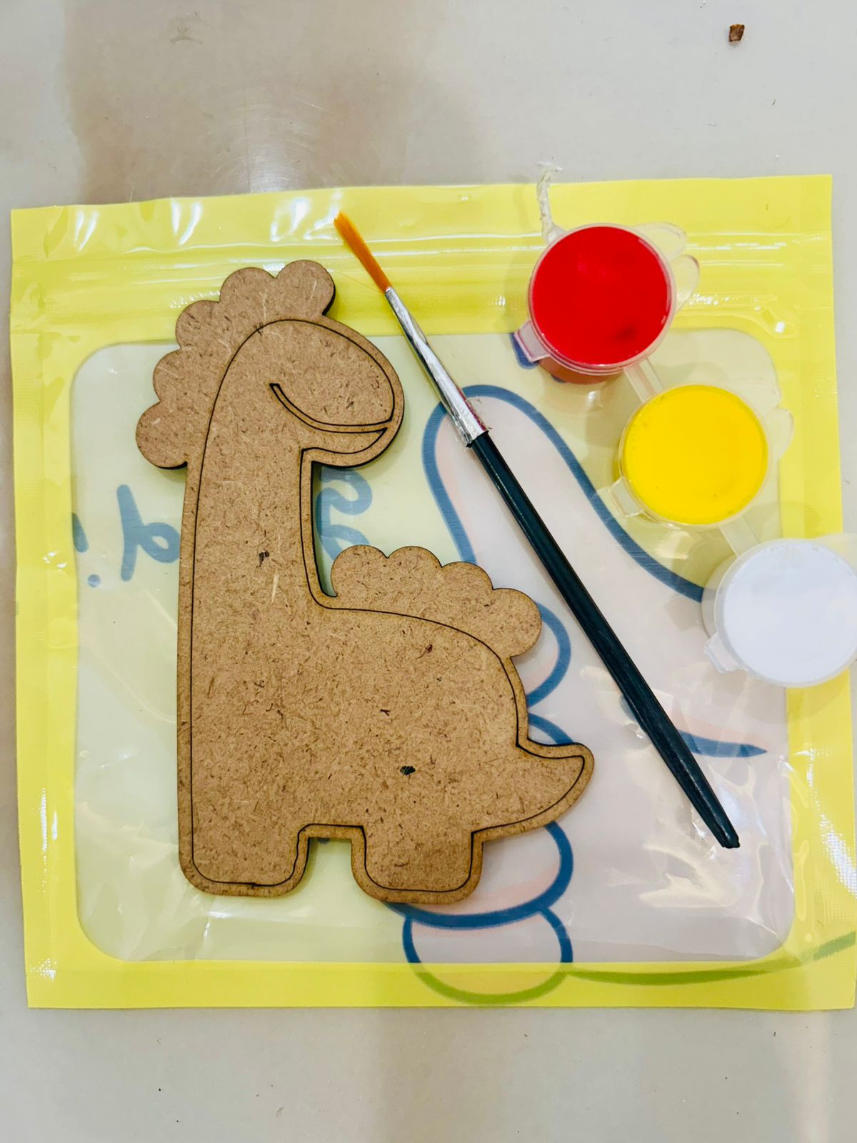 Totpot DIY MDF dinosaur Craft Kit – Paint, Create & Decorate