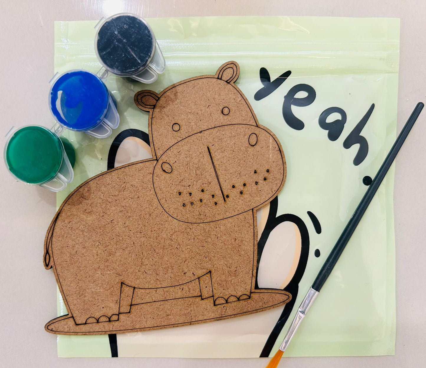 Totpot DIY MDF hippo Craft Kit – Perfect Creative Gift for Kids