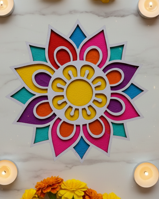 How to Paint Your First MDF Rangoli Base | Beginner-Friendly DIY Guide by TotPot.shop