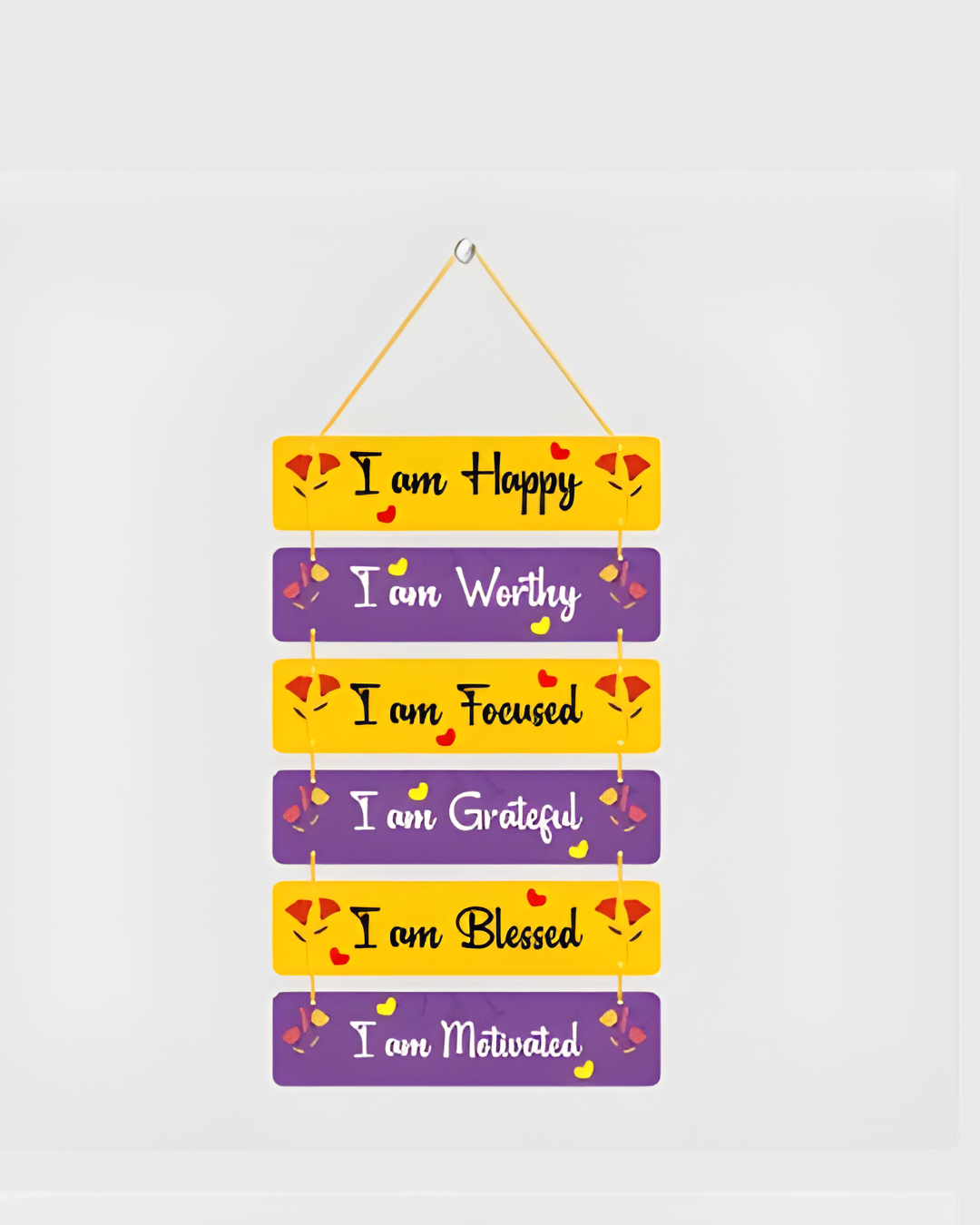 Premium Happy Affirmation Digital Print MDF Wall Hanging Decor