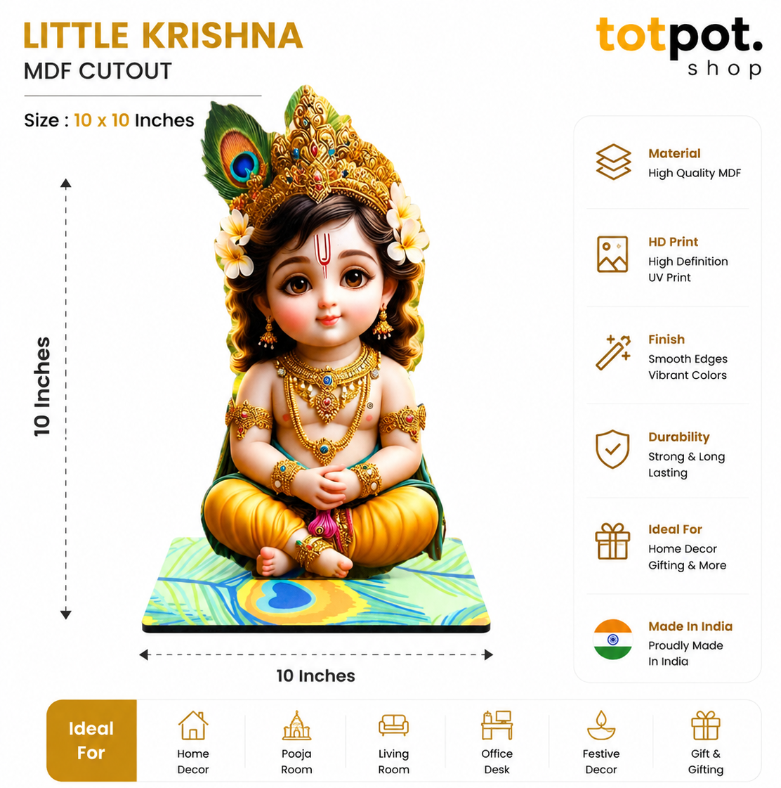 Bal Krishna MDF Decor