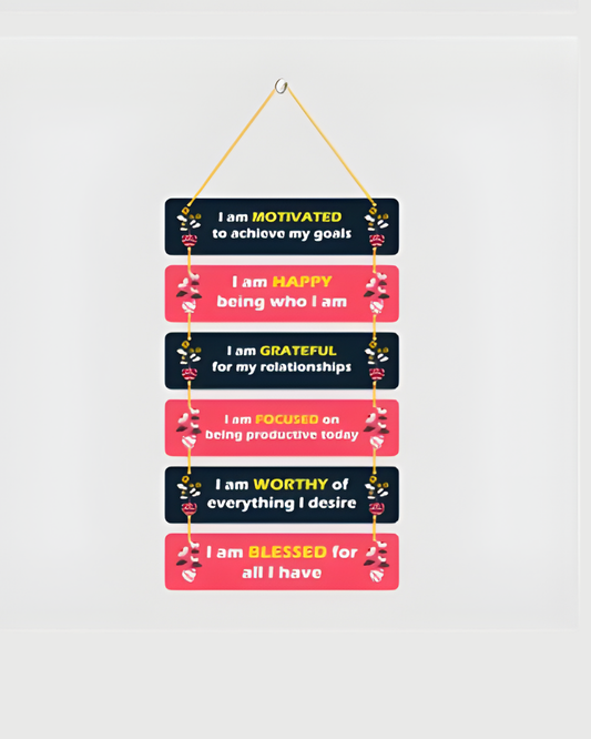 Premium Motivation Affirmation Digital Print MDF Wall Hanging Decor