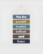 Premium Powerful Affirmation Digital Print MDF Wall Hanging Decor