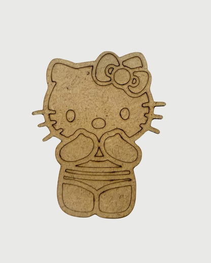 MDF Cutouts for DIY Crafts and Home Decor - Hello Kitty