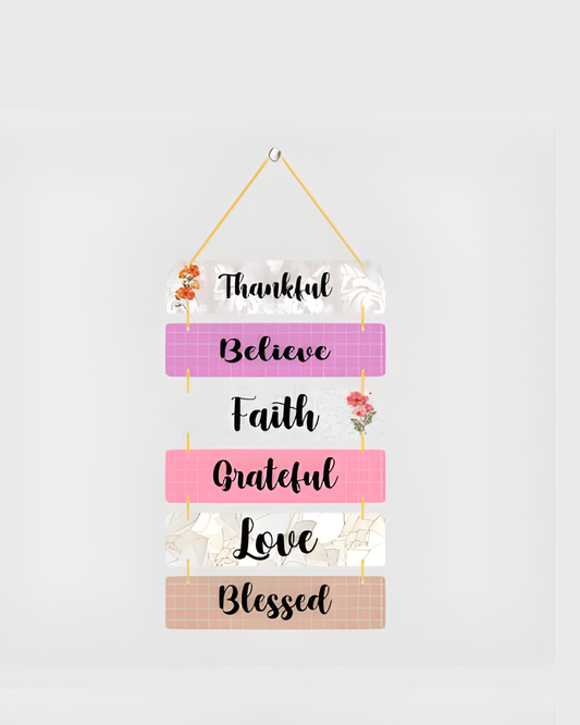 Premium Thankful Digital Print MDF Wall Hanging Decor
