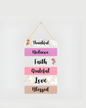 Premium Thankful Digital Print MDF Wall Hanging Decor