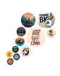 Motivational Quote | 11 Piece Circular MDF Wall Hanging Decor Set | 52 x 65 cm