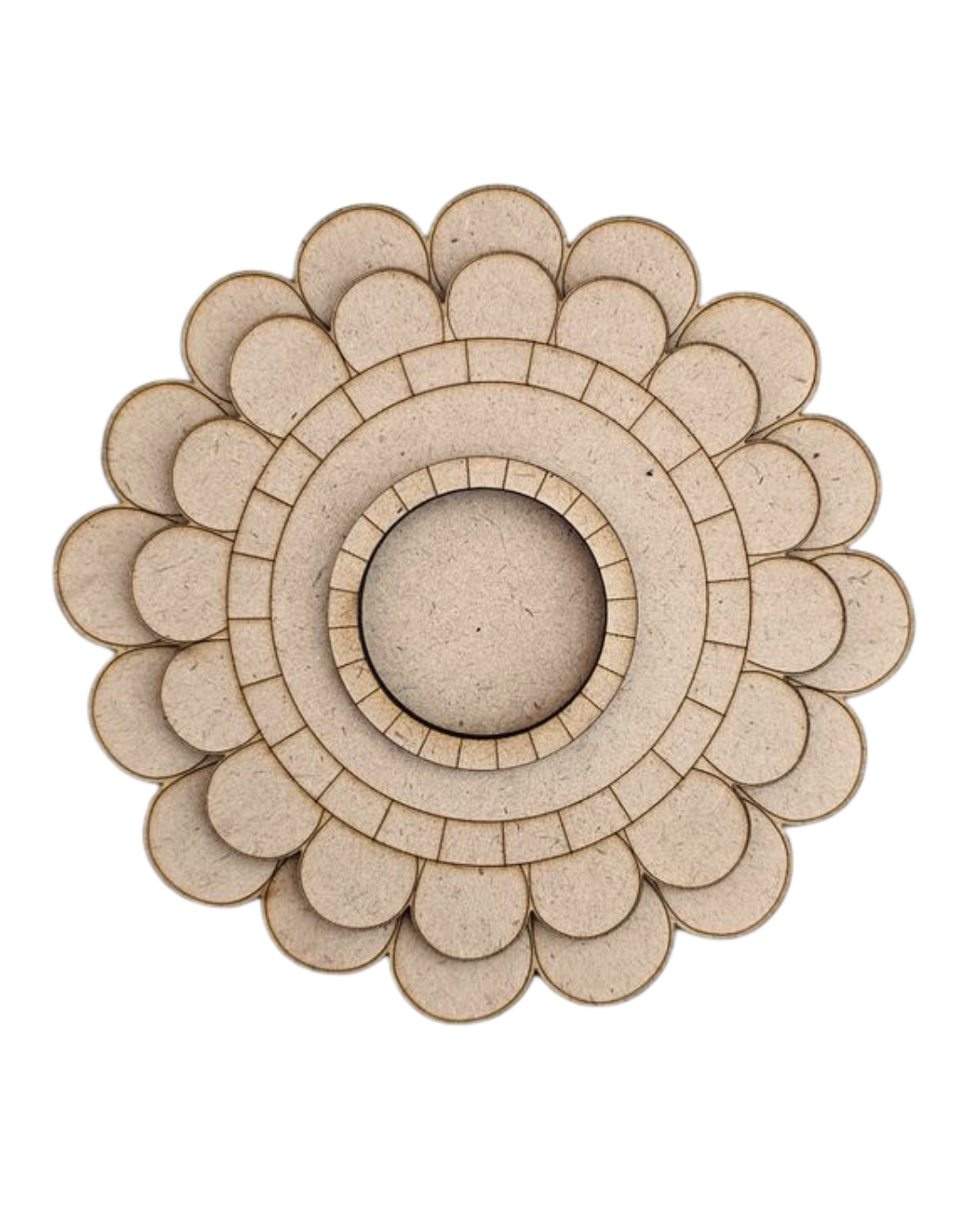 4 Inch MDF Tealight Holder Cutout for DIY Decor- Periwinkle