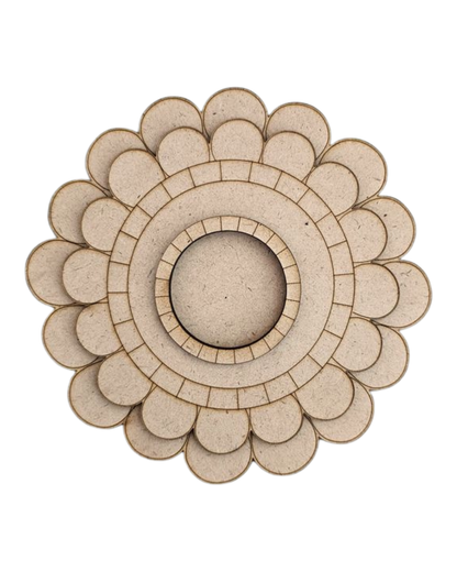 4 Inch MDF Tealight Holder Cutout for DIY Decor- Periwinkle