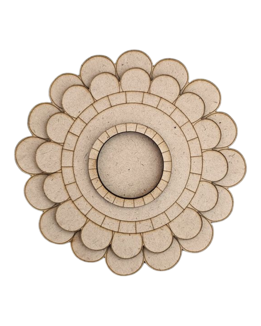 4 Inch MDF Tealight Holder Cutout for DIY Decor- Periwinkle