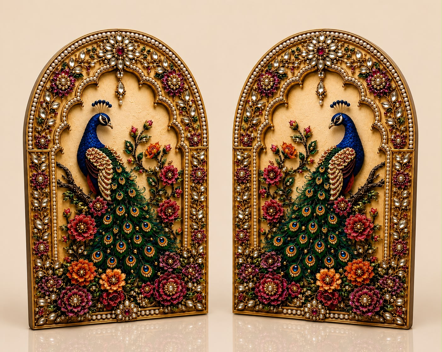 Royal Peacock MDF Cutout (50 Pairs)