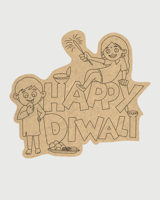 MDF Cutouts for DIY Crafts and Home Decor - Happy Diwali
