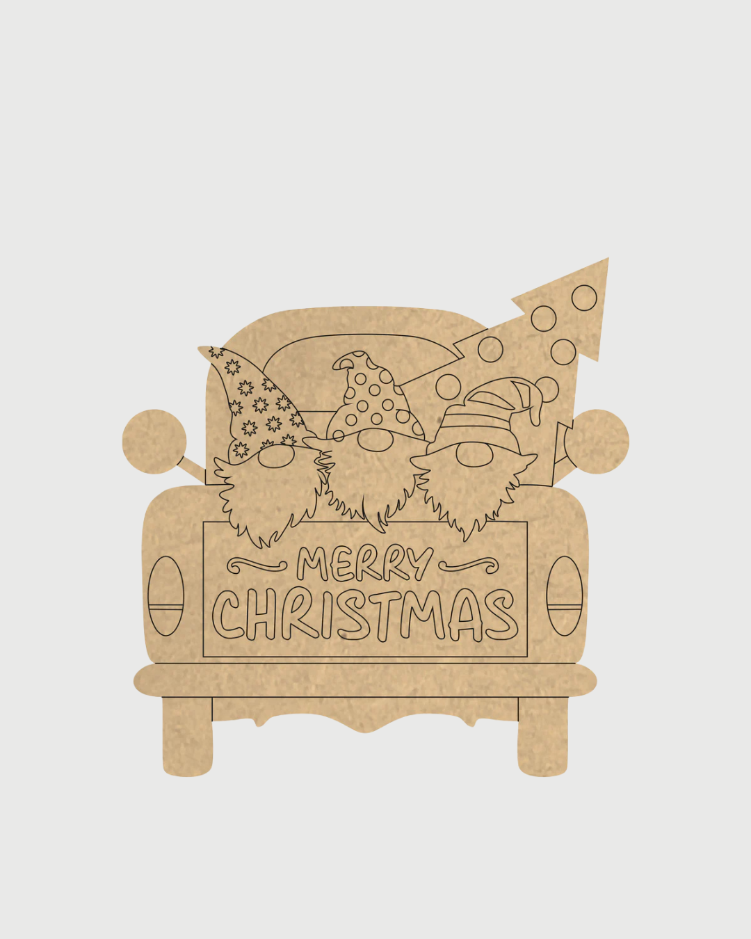 MDF Cutouts for DIY Crafts and Home Decor - Merry Christmas