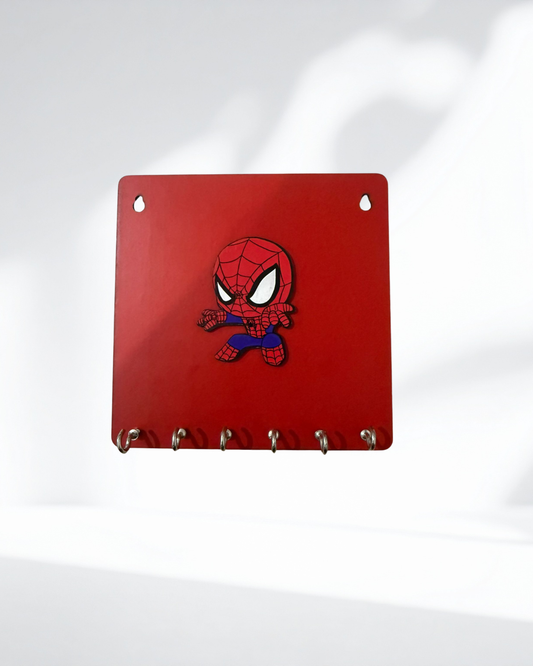 Spider Man Key Hanger / Medal Hanger 6 x 6 Inch