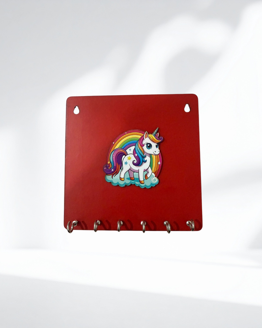 Unicorn Key Hanger / Medal Hanger 6 x 6 Inch