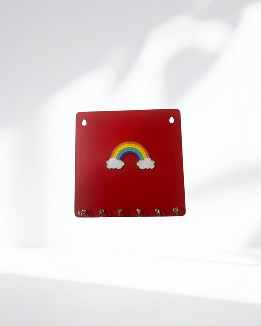 Rainbow Key Hanger / Medal Hanger 6 x 6 Inch