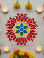 Luxe Ready to Fill MDF Rangoli 12 Inch Decorative Base