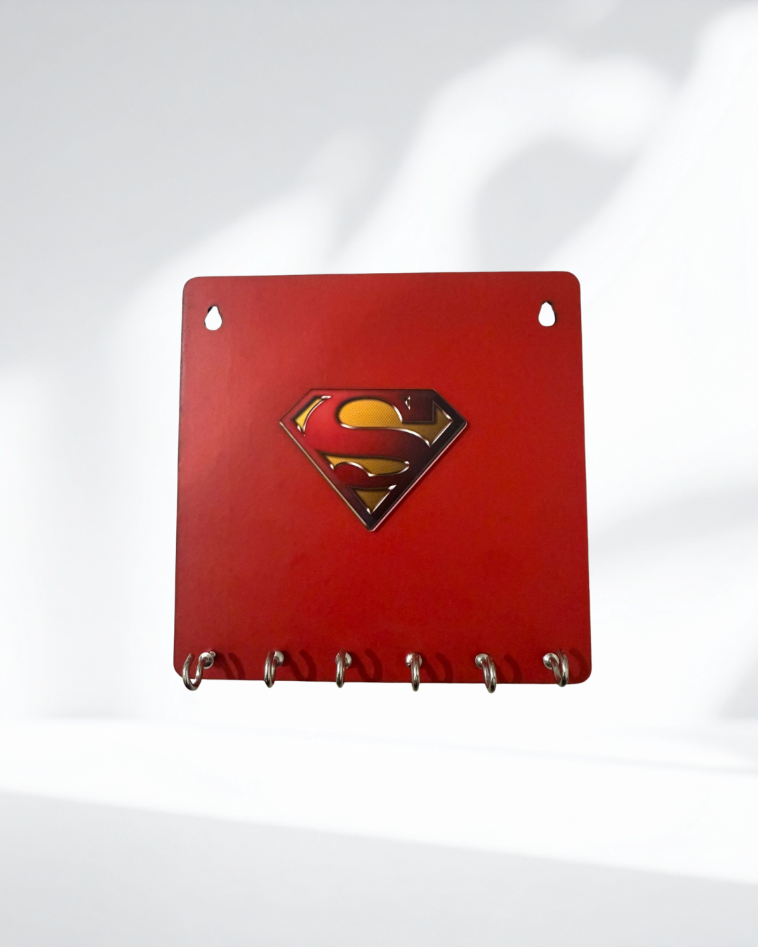 SuperMan  Key Hanger / Medal Hanger 6 x 6 Inch