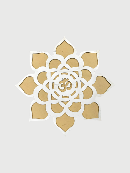 OM Ready to Fill MDF Rangoli 12 Inch Decorative Base