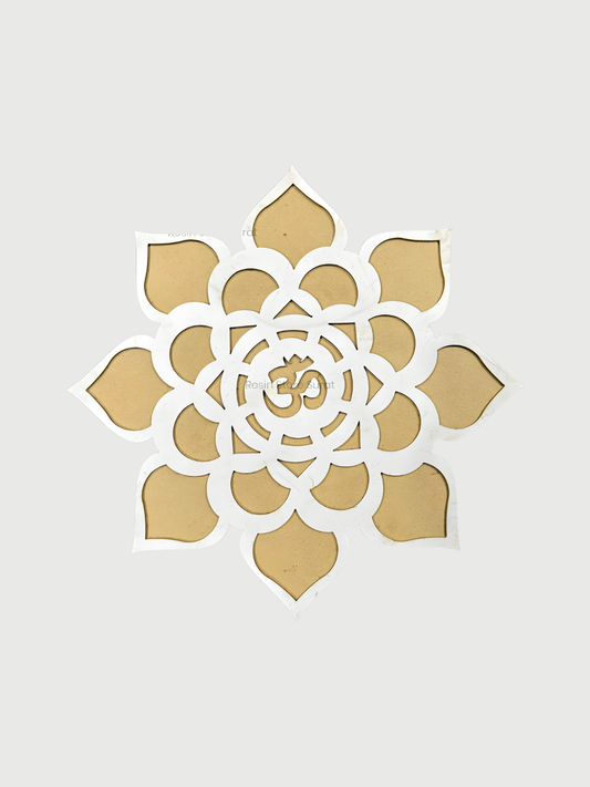 OM Ready to Fill MDF Rangoli 12 Inch Decorative Base