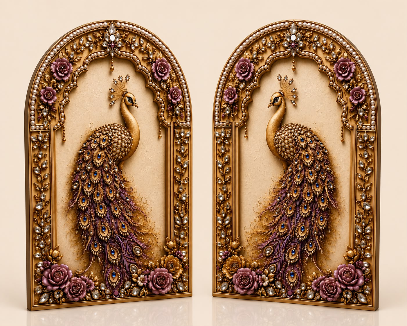 Royal Arch Peacock MDF Decor