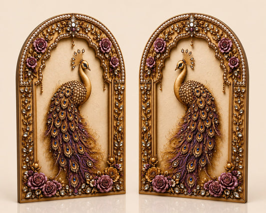 Royal Arch Peacock MDF Decor