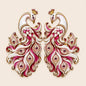 Royal White Peacock MDF Decor (50 Pairs)