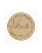 Space DIY Circular Customized Name Plate Canva Kit with Paint & Brush