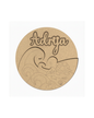 Waves DIY Circular Customized Name Plate Canva Kit with Paint & Brush