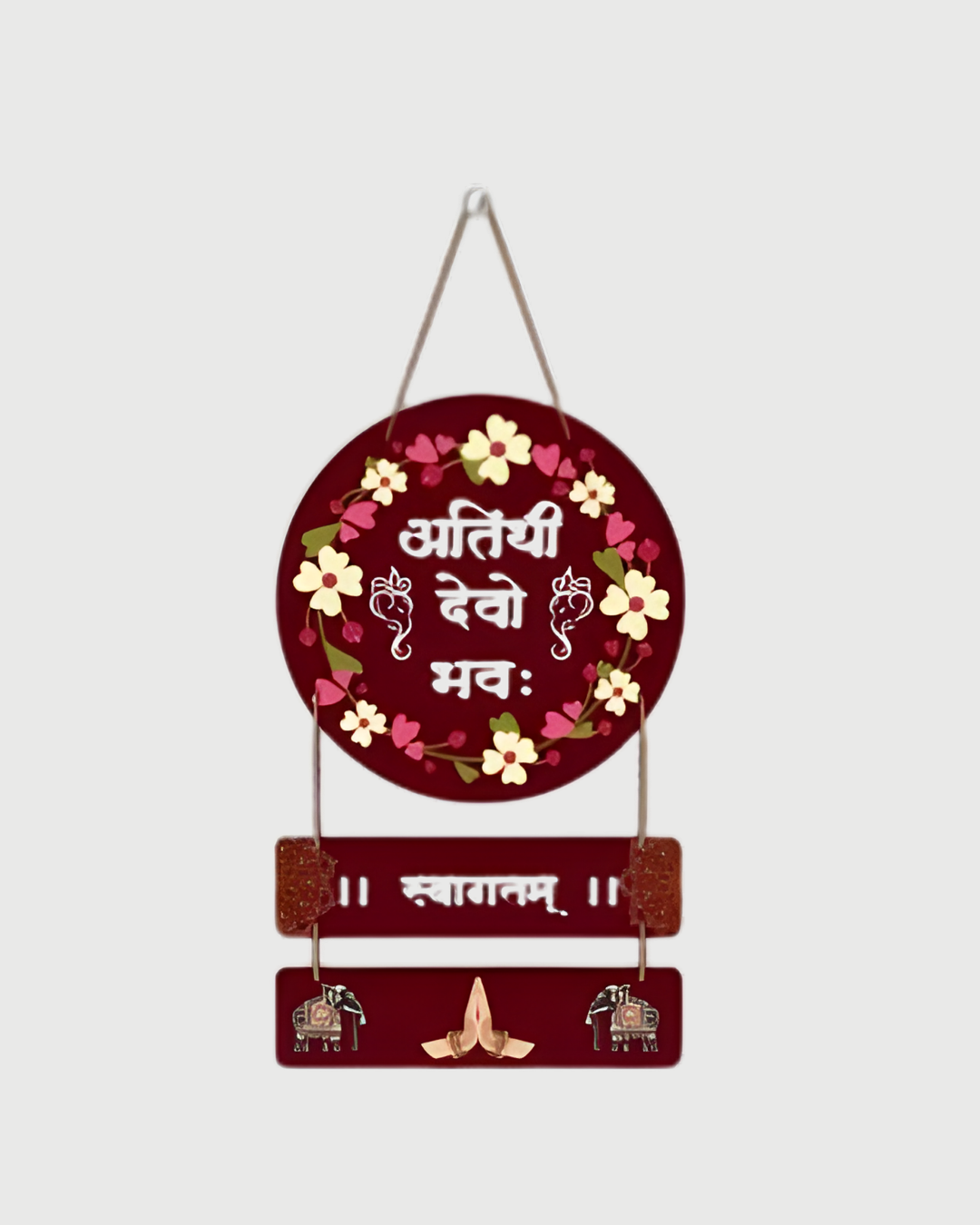 Premium Welcome Space Digital Print MDF Wall Hanging Decor