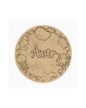 Ocean DIY Circular Customized Name Plate Canva Kit with Paint & Brush