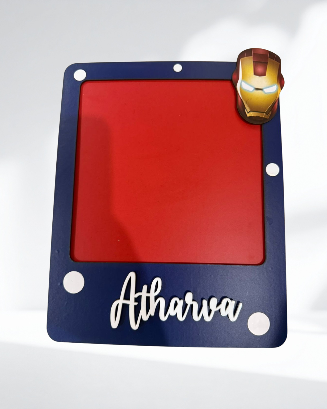 Iron Man Customized Name Magnet Photo Frame 8 x 10 Inch
