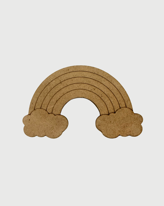 MDF Cutouts for DIY Crafts and Home Decor - Rainbow
