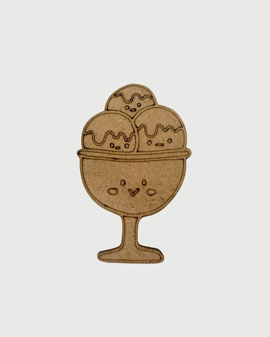 MDF Cutouts for DIY Crafts and Home Decor - Icecream
