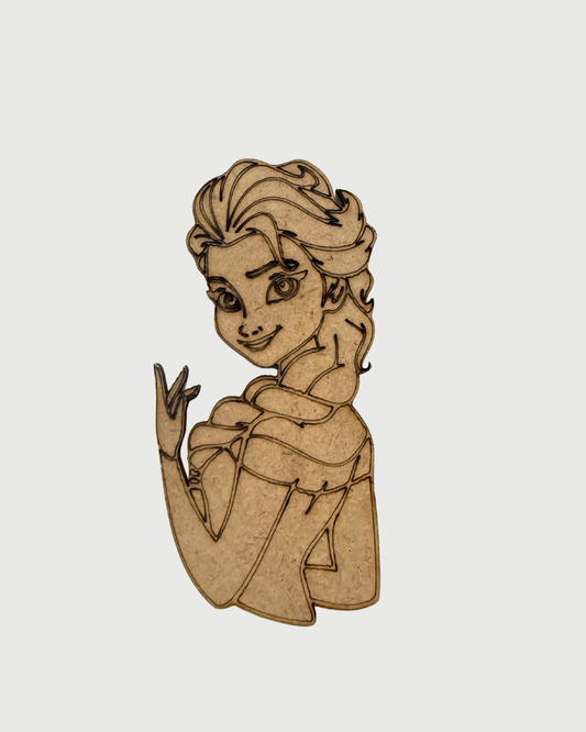 MDF Cutouts for DIY Crafts and Home Decor - Elsa