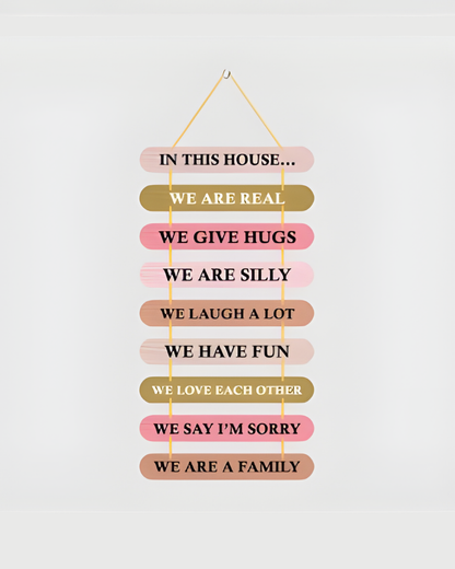 Premium Be Positive Circle Digital Print MDF Wall Hanging Decor