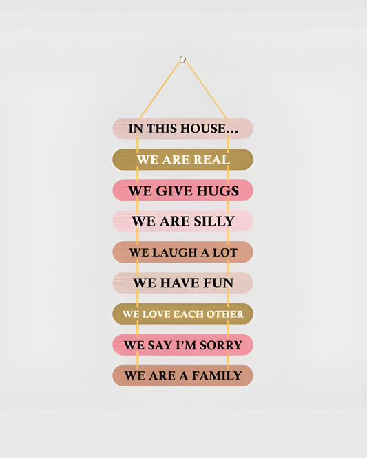 Premium House Quote  Digital Print MDF Wall Hanging Decor