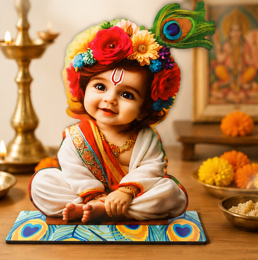 Baby Krishna MDF Deco
