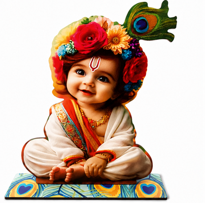 Baby Krishna MDF Deco