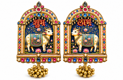 Shubh Labh MDF Decor Pair