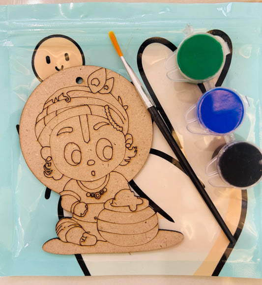 Kids Cute Krishna ji DIY Magnet Kit – Fun Paint & Craft Activity for Kids