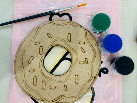 Kids Cute Donat DIY Magnet Kit – Fun Paint & Craft Activity for Kids